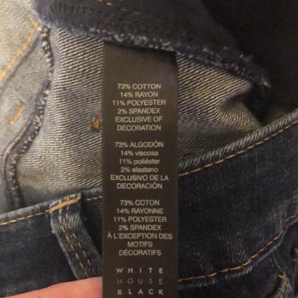 White House Black Market "The Skinny" Distressed Jeans - Size 6 - Picture 4 of 10